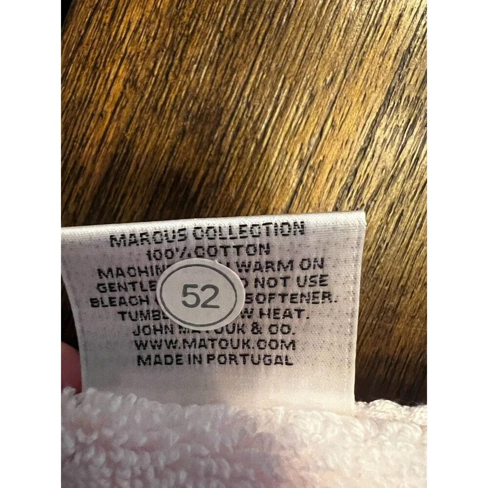Matouk Bath Tub Mat Rug 24”x36” 100% Cotton Neiman Marcus pale pink Marous